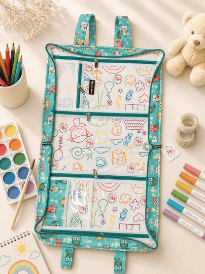 Personalised Owl Art Drawing kit Bag