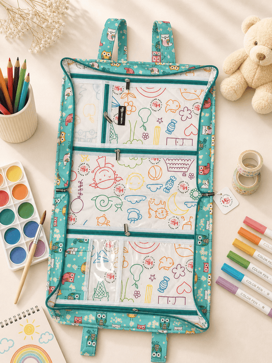 Personalised Owl Art Drawing kit Bag
