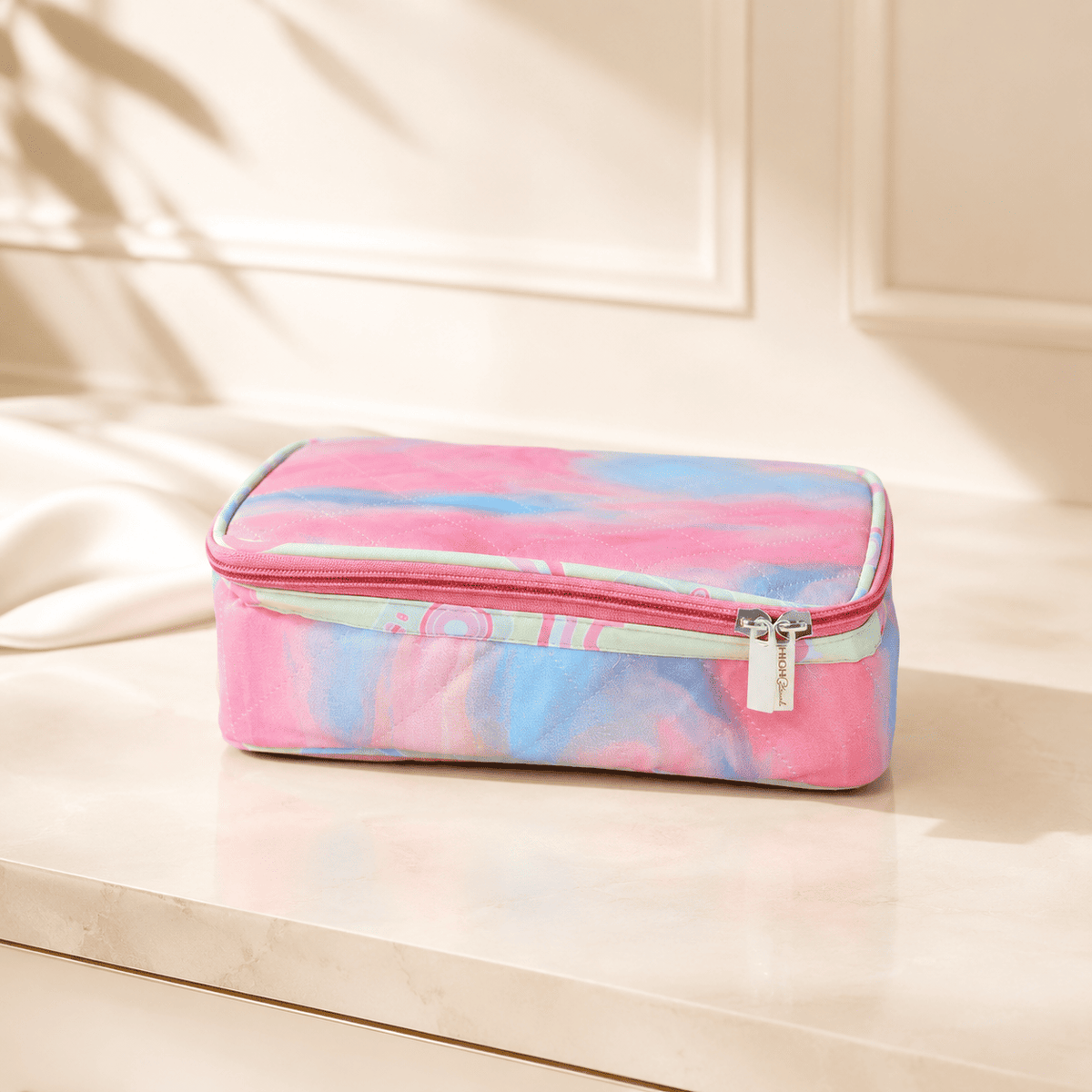 Pink ombré lunch box cover
