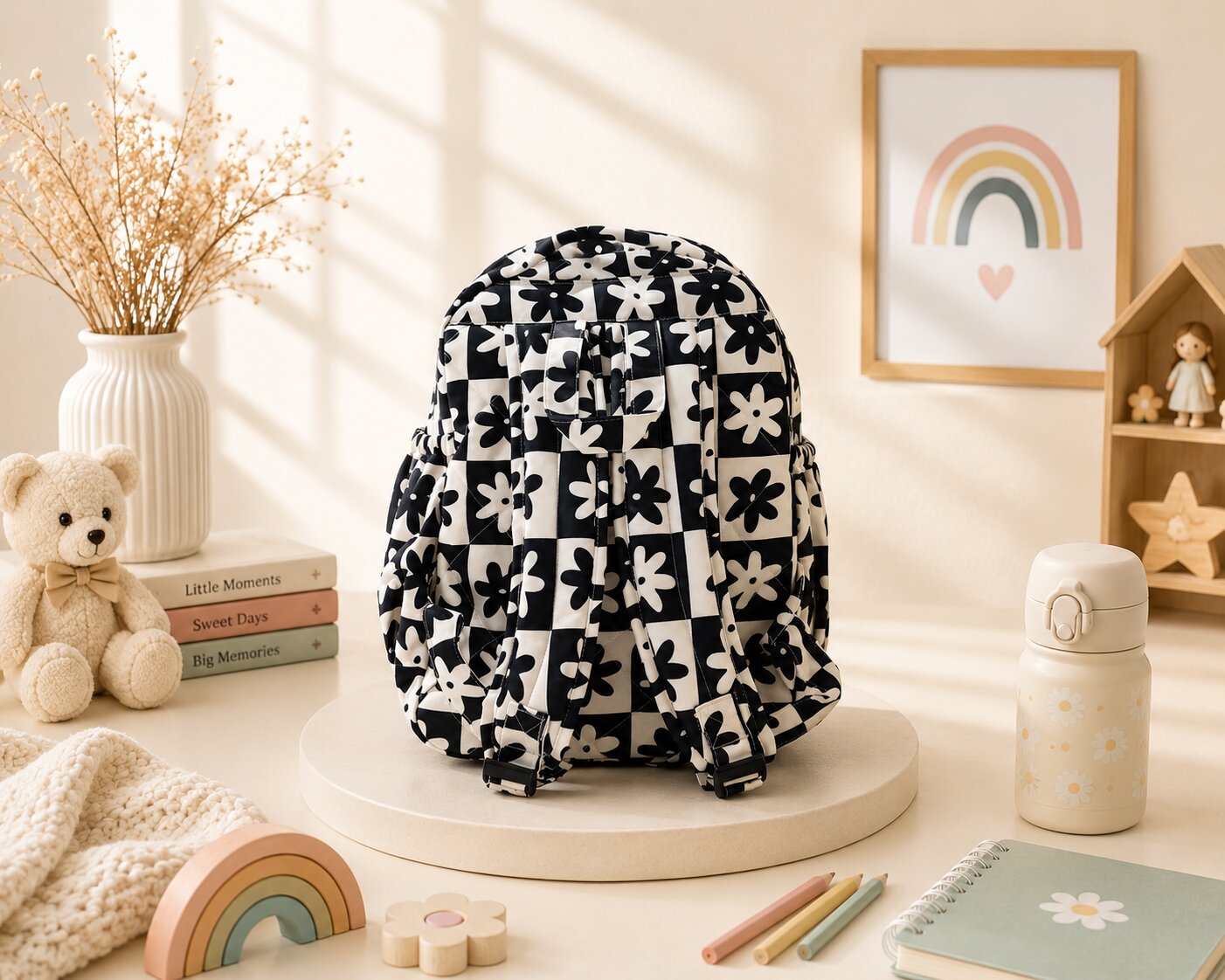 Retro Daisy School Bag