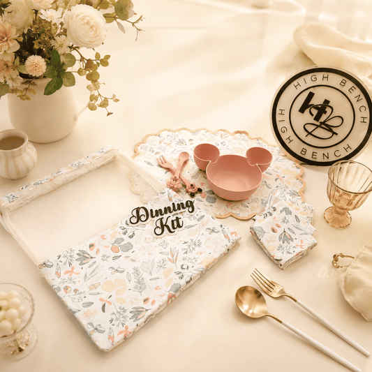 Premium Personalised Kids Gentle Floral Dining Kit Set
