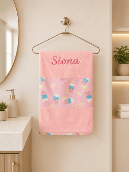 Personalised kids Icecream Lemon Bath Set