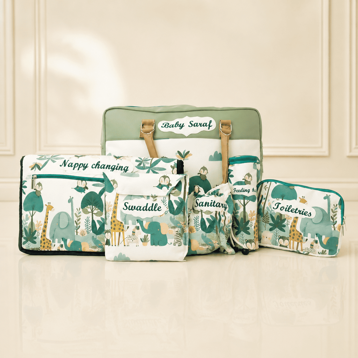 Jungle Safari Mommy Bag Set