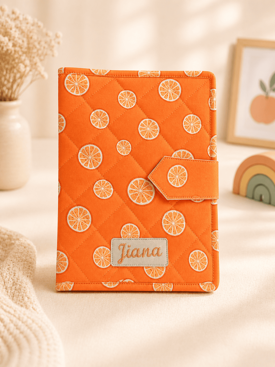 Personalized Orangilicious Expandable Folder