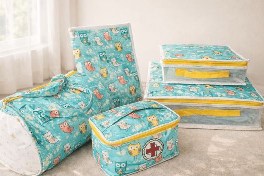 Personalised Owl room Room Tidy Set