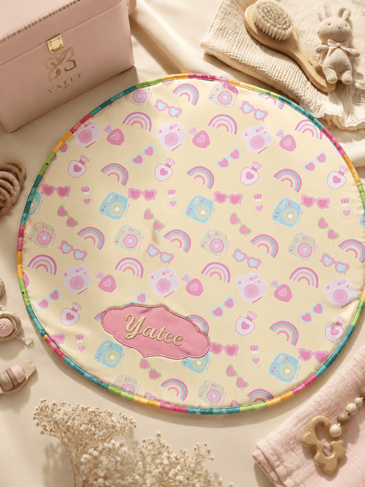 Premium Kids Pastel Vibes Foldable Floor Play Mat