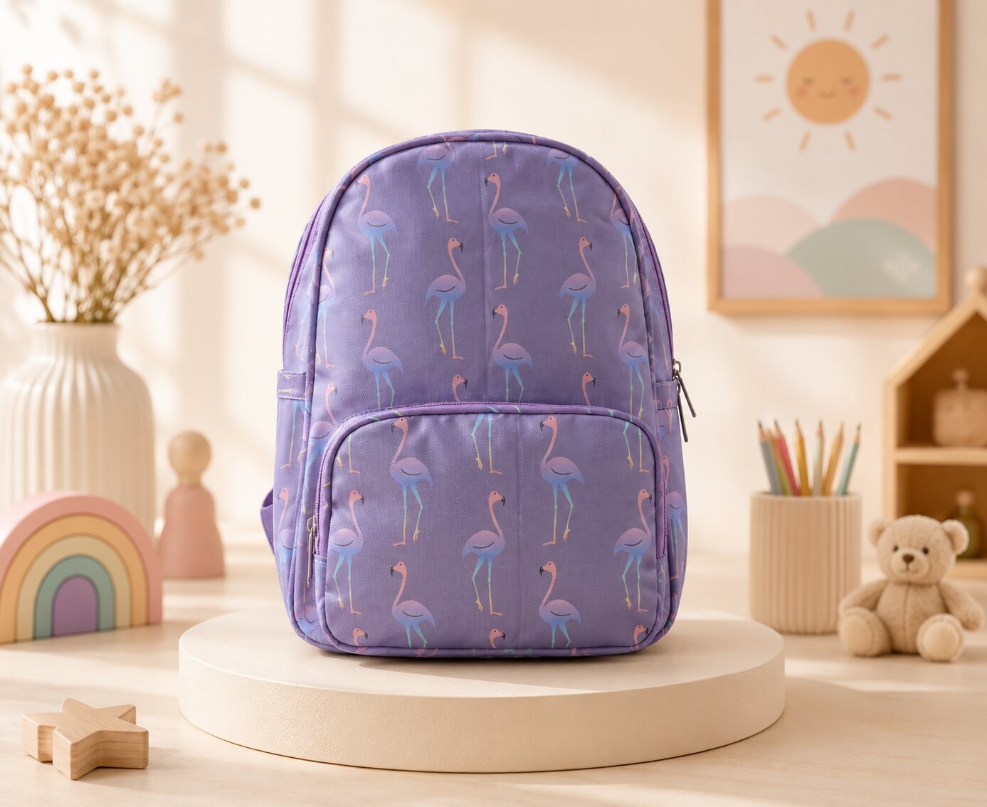 Flamingo School Bag