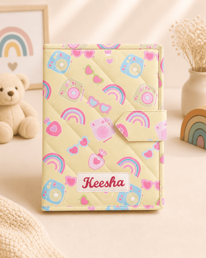 Personalized Rainbow Camera Expandable Folder