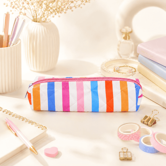 Rainbow Stripes Pencil Pouch