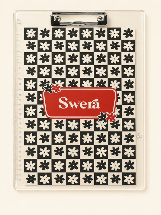 Customised Retro Daisy Clipboard For Kids