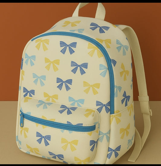 Bow Print School Bag