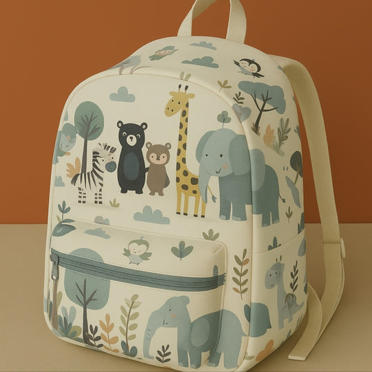 Animal Print School Bag