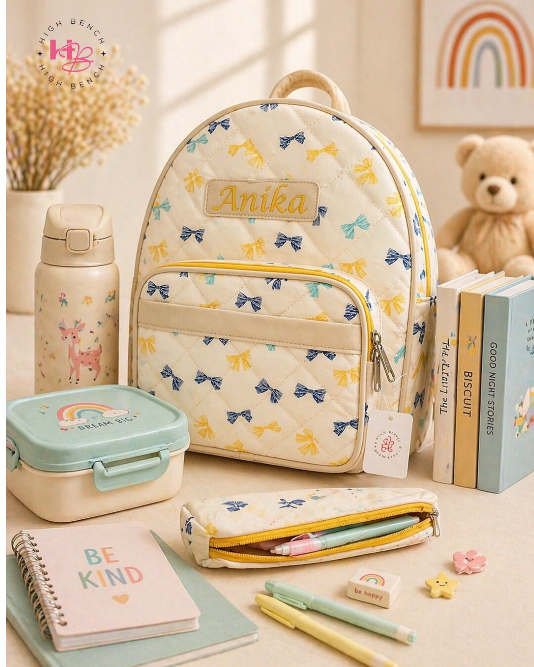 Bow school bag