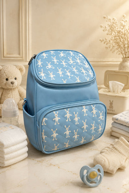 Blue Bunny Bliss Diaper Backpack