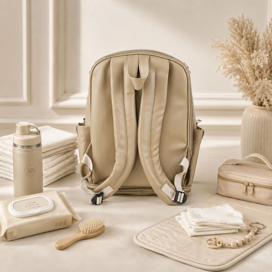 Pastel Hearts Luxe Diaper Backpack