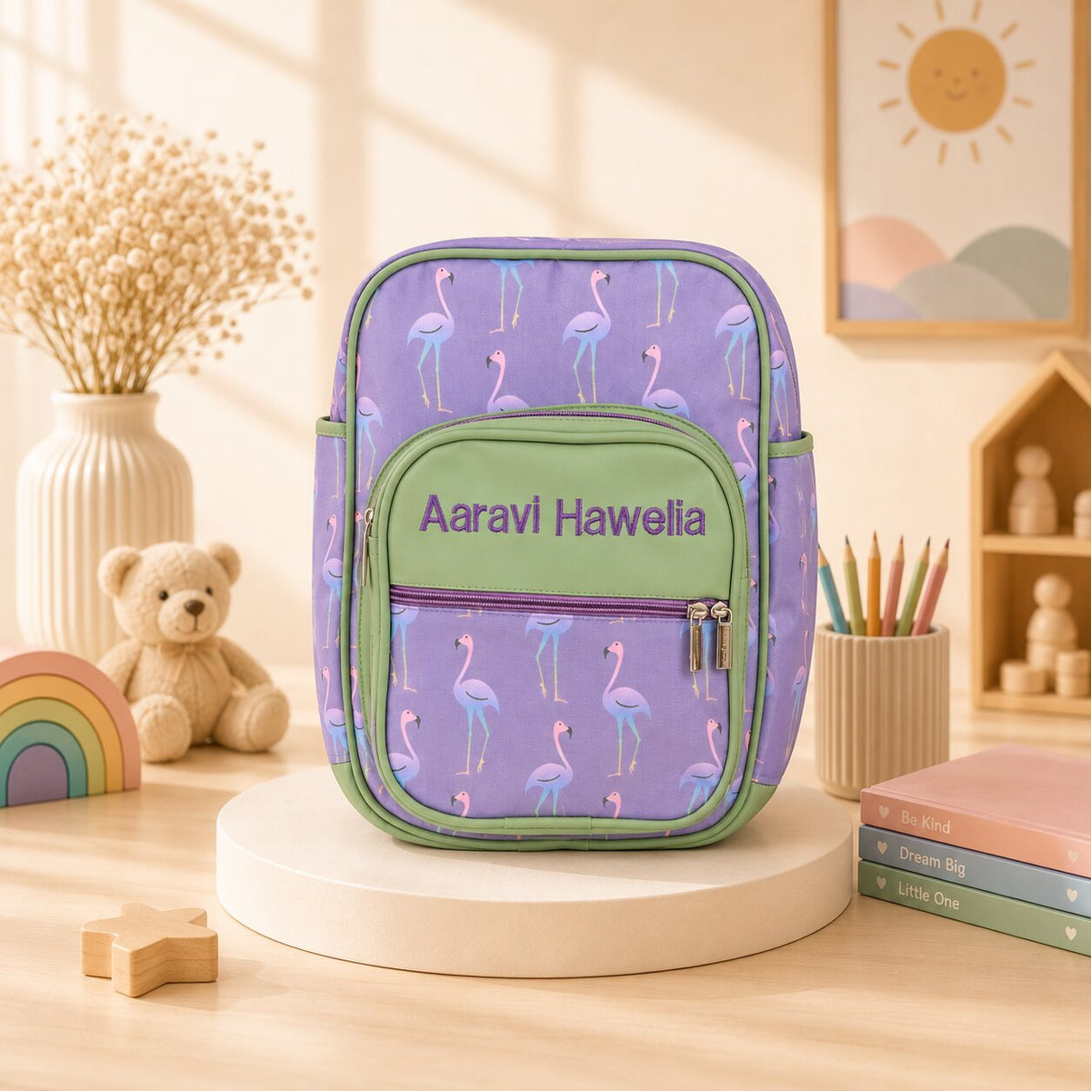 Flamingo School Bag