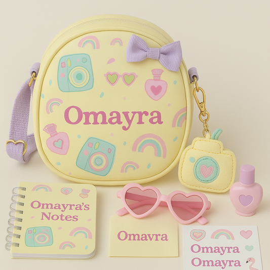 Yellow pink  Sling Bag