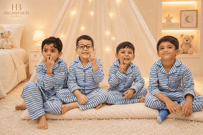 Premium Kids Panda Waves Nightwear & Pajama Sets