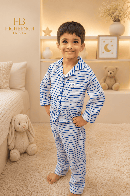 Premium Kids Panda Waves Nightwear & Pajama Sets